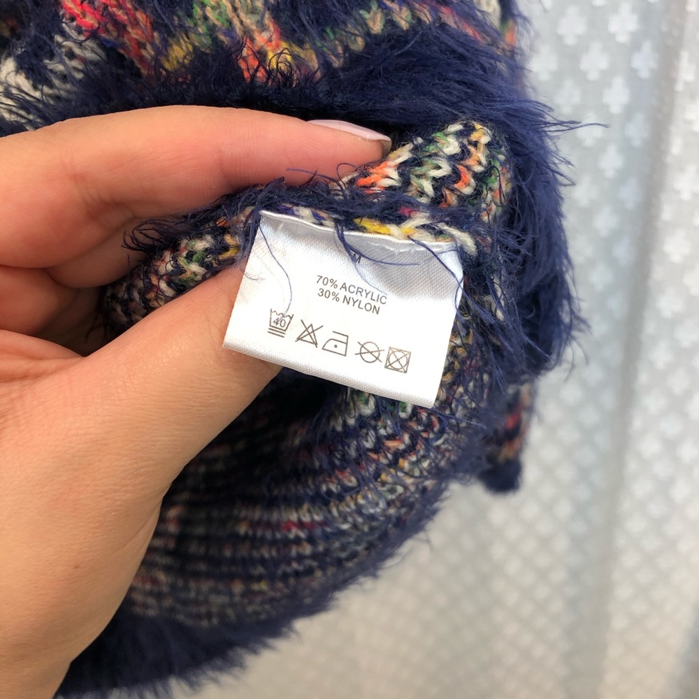 KATSUMI ASOS • Plaid eyelash sweater MEDIUM - Picture 3 of 4
